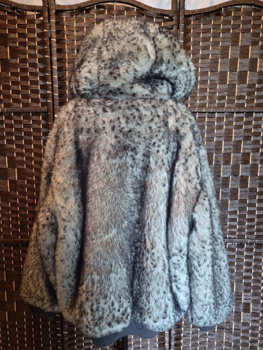 Blanćhe Faux Fur Hooded Jacket in Gray - Picture 2 of 9